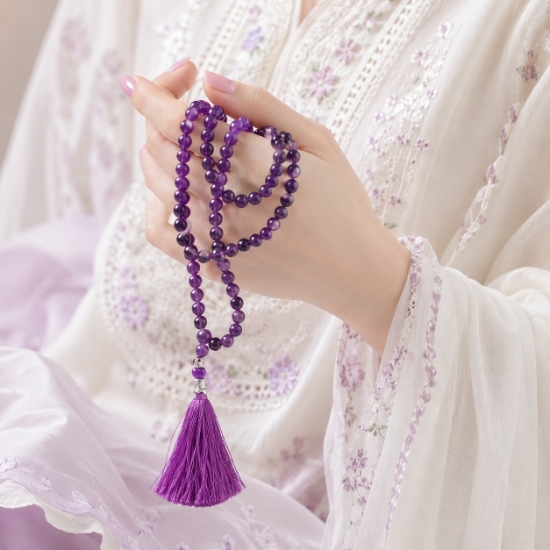 Natural Amethyst Rosary